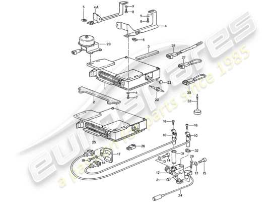 a part diagram from the Porsche 944 parts catalogue