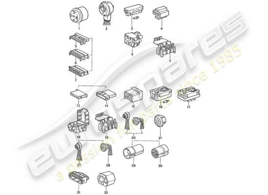 a part diagram from the Porsche 944 parts catalogue