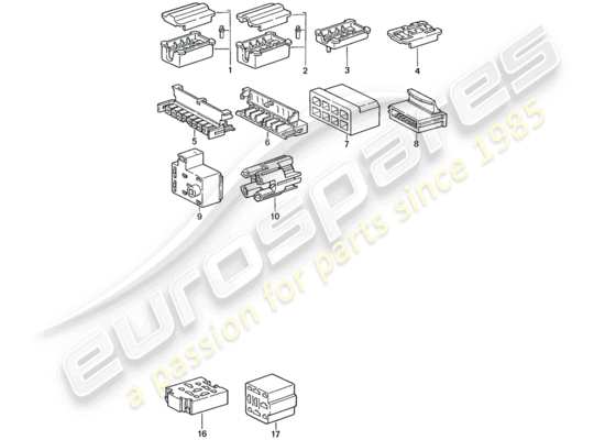 a part diagram from the Porsche 944 parts catalogue