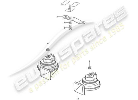 a part diagram from the Porsche 944 parts catalogue