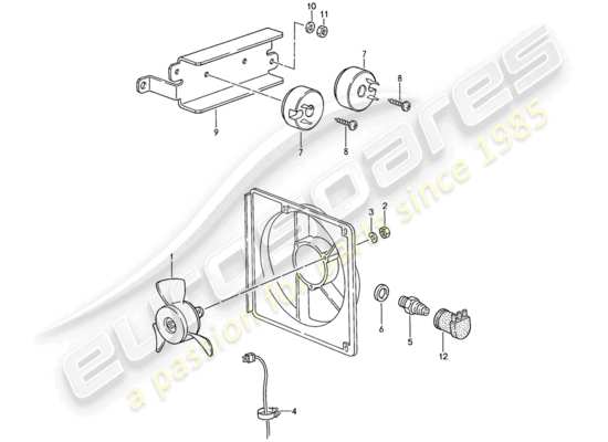 a part diagram from the Porsche 944 parts catalogue