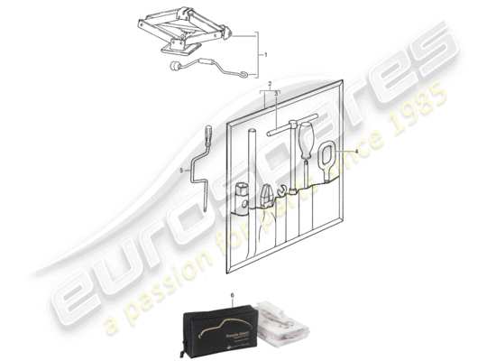 a part diagram from the Porsche 944 parts catalogue