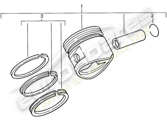 a part diagram from the Porsche 944 parts catalogue