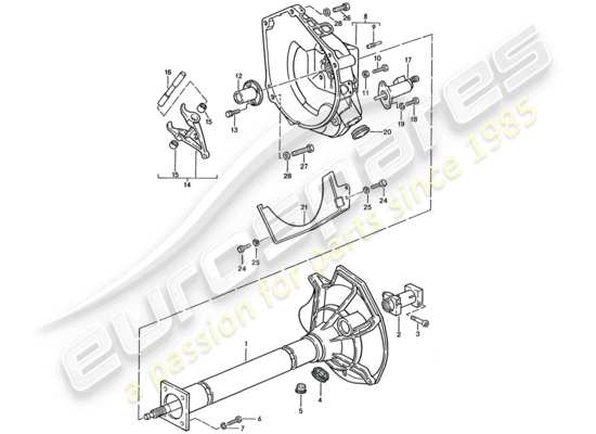 a part diagram from the Porsche 944 parts catalogue