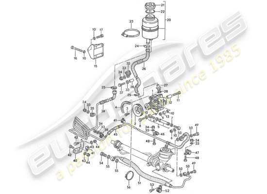 a part diagram from the Porsche 944 parts catalogue