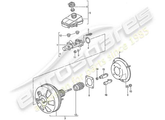 a part diagram from the Porsche 944 parts catalogue