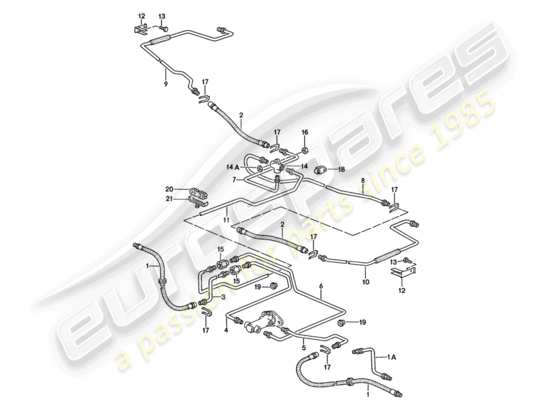 a part diagram from the Porsche 944 parts catalogue