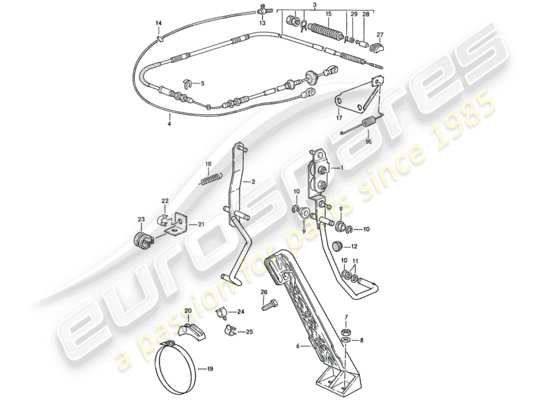 a part diagram from the Porsche 944 parts catalogue