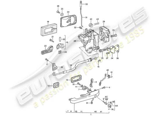 a part diagram from the Porsche 944 parts catalogue