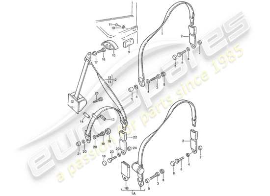 a part diagram from the Porsche 944 parts catalogue