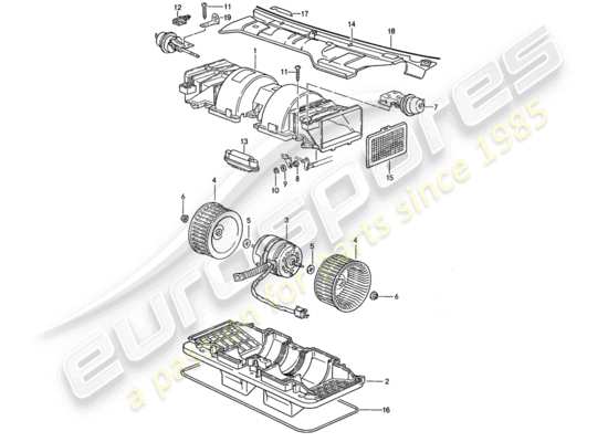 a part diagram from the Porsche 944 (1990) parts catalogue