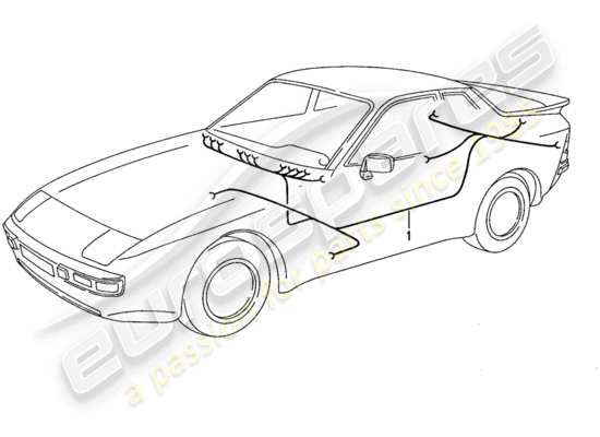 a part diagram from the Porsche 944 parts catalogue