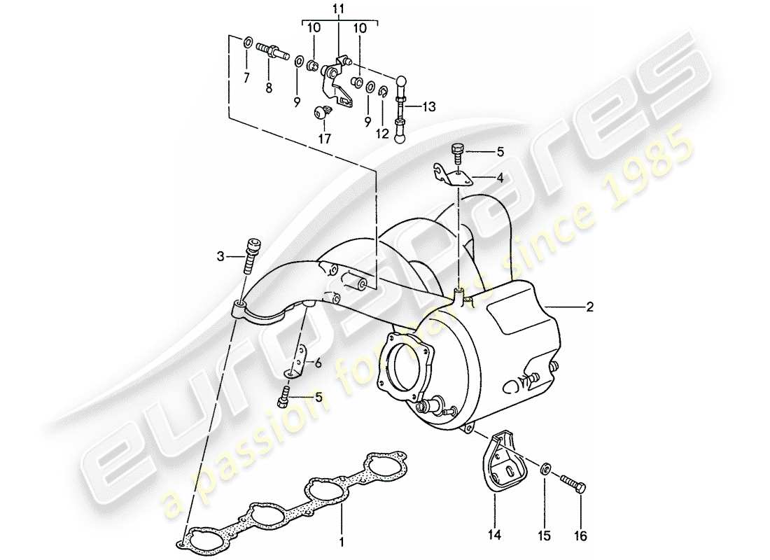 Porsche 944 (1991) L-JETRONIC - 3 Part Diagram