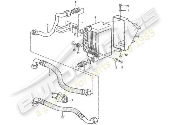 a part diagram from the Porsche 944 parts catalogue