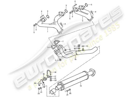 a part diagram from the Porsche 944 parts catalogue