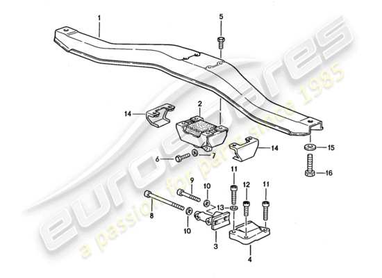 a part diagram from the Porsche 944 (1991) parts catalogue