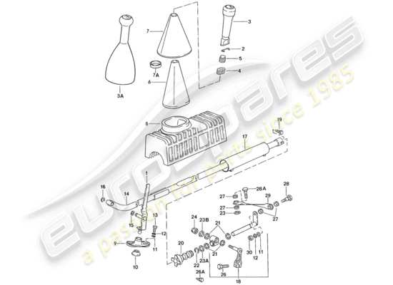 a part diagram from the Porsche 944 parts catalogue