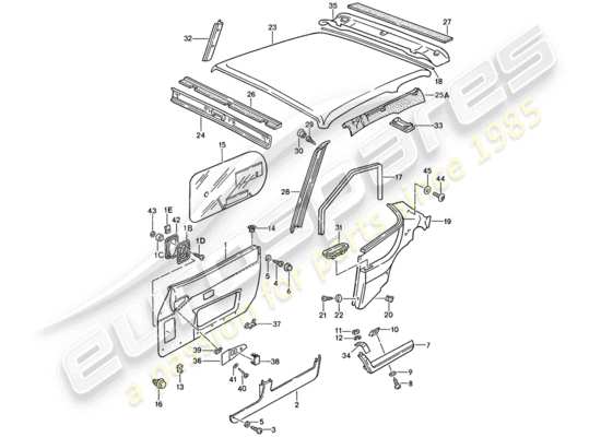 a part diagram from the Porsche 944 parts catalogue