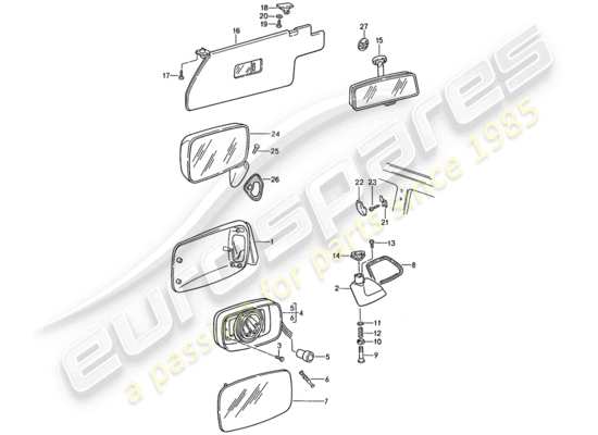 a part diagram from the Porsche 944 parts catalogue