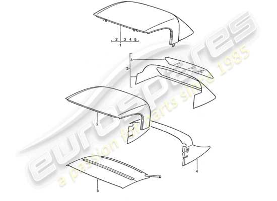 a part diagram from the Porsche 944 parts catalogue