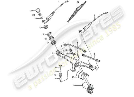 a part diagram from the Porsche 944 parts catalogue