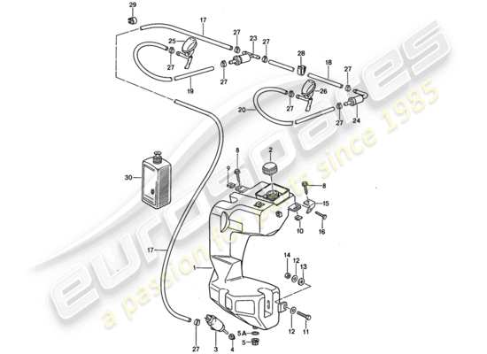 a part diagram from the Porsche 944 parts catalogue