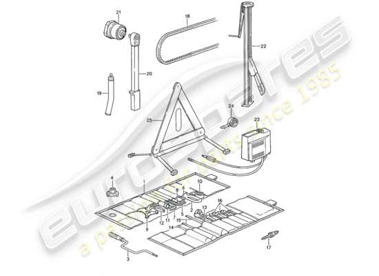 a part diagram from the Porsche 959 parts catalogue