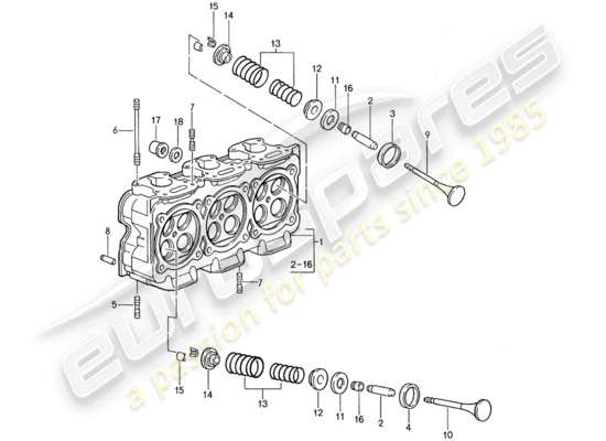 a part diagram from the Porsche 959 parts catalogue