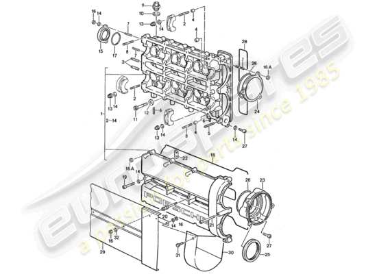 a part diagram from the Porsche 959 parts catalogue