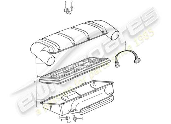 a part diagram from the Porsche 959 parts catalogue