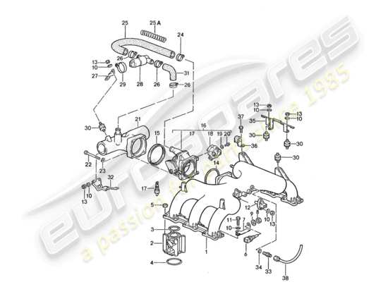 a part diagram from the Porsche 959 (1987) parts catalogue