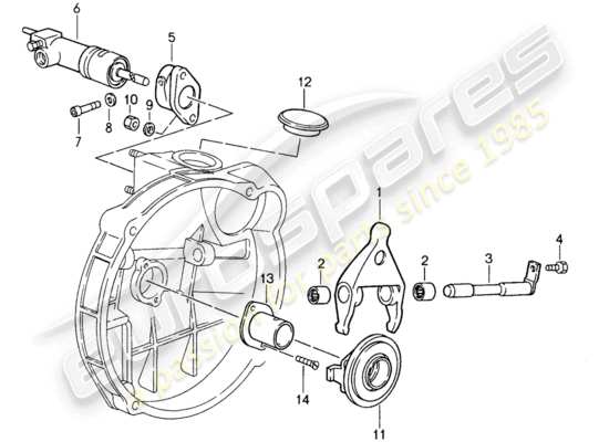 a part diagram from the Porsche 959 parts catalogue