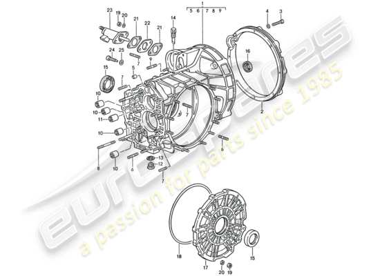 a part diagram from the Porsche 959 parts catalogue