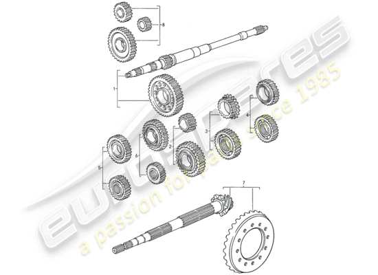 a part diagram from the Porsche 959 parts catalogue