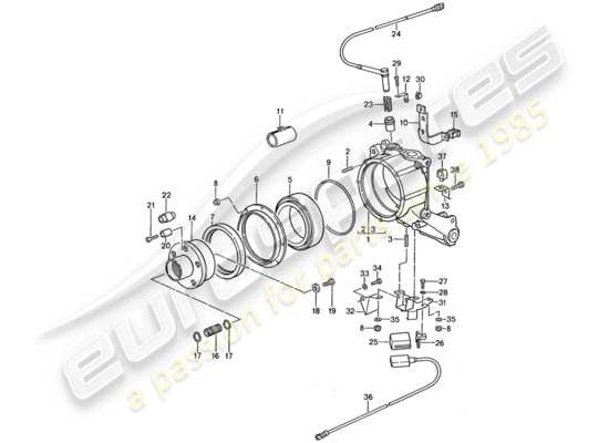 a part diagram from the Porsche 959 parts catalogue