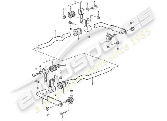 a part diagram from the Porsche 959 parts catalogue