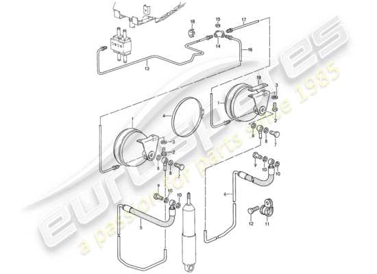 a part diagram from the Porsche 959 parts catalogue