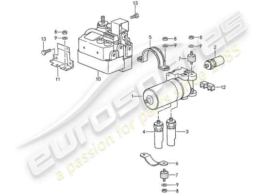 a part diagram from the Porsche 959 parts catalogue