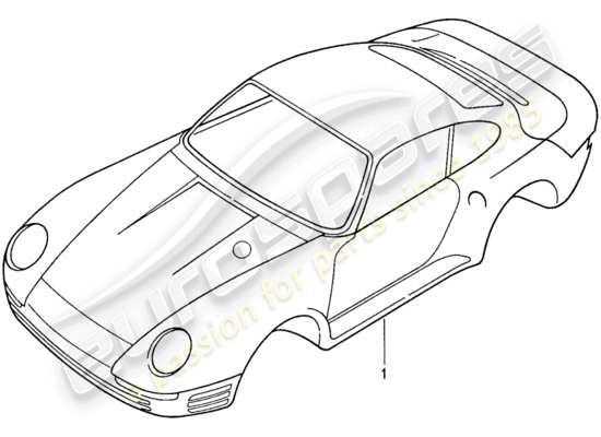 a part diagram from the Porsche 959 parts catalogue