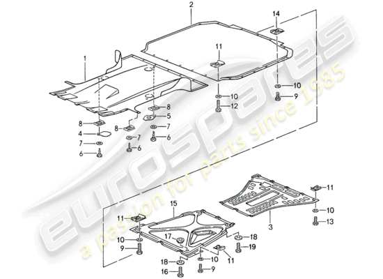 a part diagram from the Porsche 959 parts catalogue