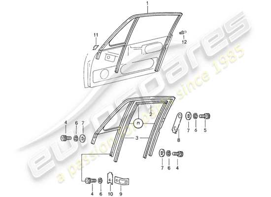 a part diagram from the Porsche 959 parts catalogue