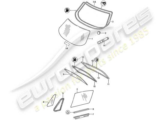 a part diagram from the Porsche 959 parts catalogue