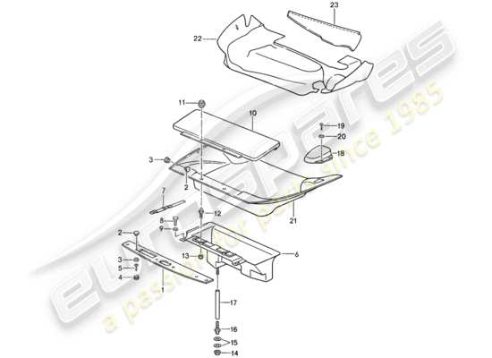 a part diagram from the Porsche 959 parts catalogue