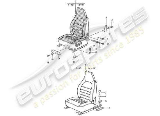 a part diagram from the Porsche 959 parts catalogue