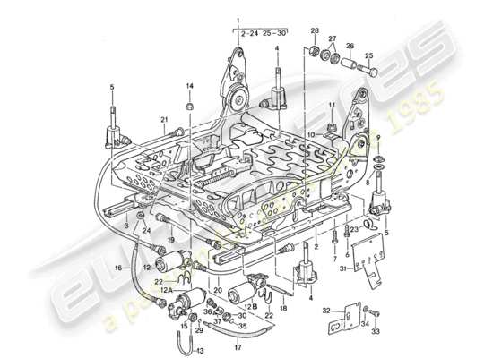 a part diagram from the Porsche 959 parts catalogue