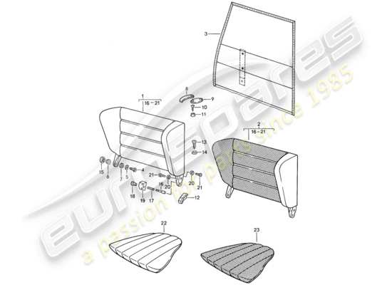 a part diagram from the Porsche 959 parts catalogue