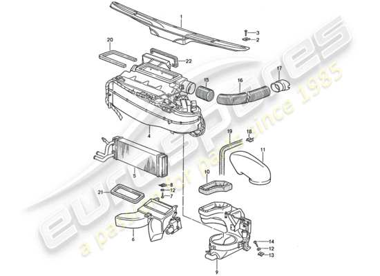 a part diagram from the Porsche 959 parts catalogue