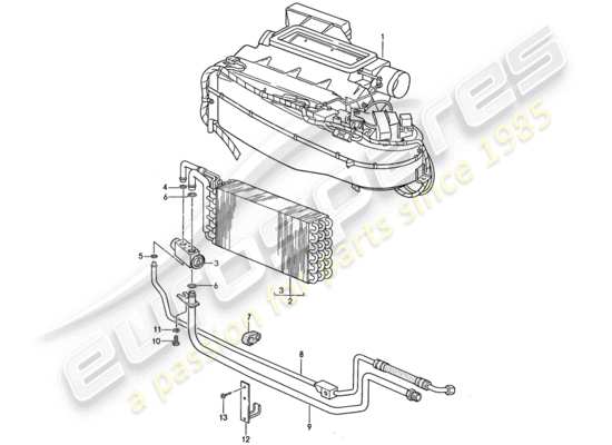 a part diagram from the Porsche 959 (1987) parts catalogue