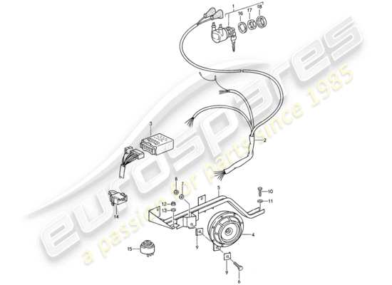 a part diagram from the Porsche 959 parts catalogue