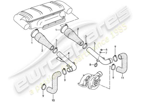 a part diagram from the Porsche 959 parts catalogue